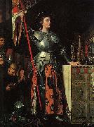 Jean Auguste Dominique Ingres Joan of Arc at the Coronation of Charles VII. Oil on canvas, painted in 1854 china oil painting artist